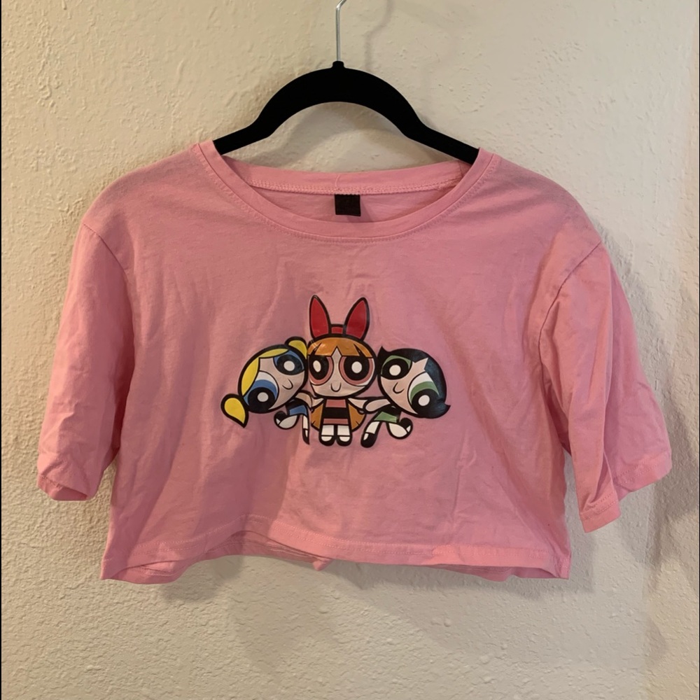 Pink Powerpuff Girl Crop Top